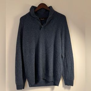MENS LORO PIANA Blue Cashmere